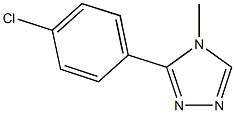 3-(4-chlorophenyl)-4-methyl-4H-1,2,4-triazole,,结构式