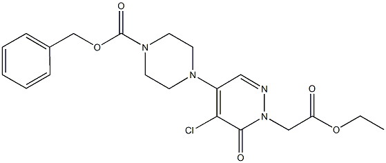 Benzyl 4-[5-chloro-1-(2-ethoxy-2-oxoethyl)-6-oxo-1,6-dihydro-4-pyridazinyl]tetrahydro-1(2H)-pyrazine
