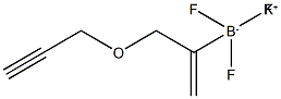 Potassium 3-(prop-2-yn-1-yloxy)prop-1-en-2-yltrifluoroborate Structure