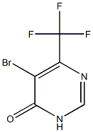 5-Bromo-6-(trifluoromethyl)pyrimidin-4-one Struktur