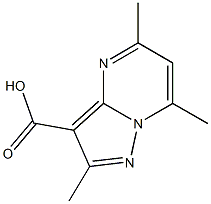 2,5,7-Trimethylpyrazolo[1,5-a]pyrimidine-3-carboxylic acid 结构式