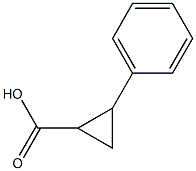 2-phenylcyclopropane-1-carboxylic acid 结构式