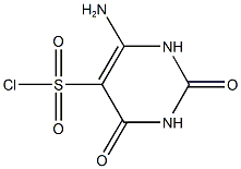 6-AMINO-2,4-DIOXO-1,2,3,4-TETRAHYDROPYRIMIDINE-5-SULFONYL CHLORIDE 结构式