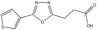 3-(5-THIEN-3-YL-1,3,4-OXADIAZOL-2-YL)PROPANOIC ACID,,结构式