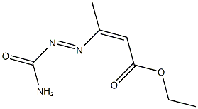 ETHYL 3-[(AMINOCARBONYL)DIAZENYL]BUT-2-ENOATE Structure