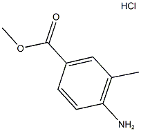 4-氨基-3-甲基苯甲酸甲酯盐酸盐 结构式