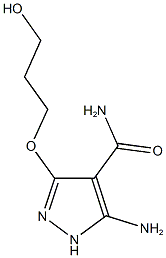 5-AMINO-3-(3-HYDROXYPROPOXY)-1H-PYRAZOLE-4-CARBOXAMIDE Structure