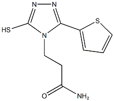 3-(3-MERCAPTO-5-THIEN-2-YL-4H-1,2,4-TRIAZOL-4-YL)PROPANAMIDE Structure