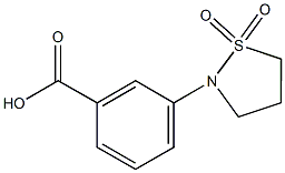 3-(1,1-DIOXIDOISOTHIAZOLIDIN-2-YL)BENZOIC ACID 化学構造式