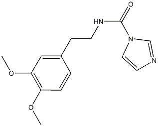 N-[2-(3,4-DIMETHOXYPHENYL)ETHYL]-1H-IMIDAZOLE-1-CARBOXAMIDE,,结构式