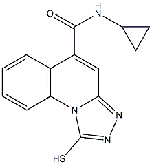 N-CYCLOPROPYL-1-MERCAPTO[1,2,4]TRIAZOLO[4,3-A]QUINOLINE-5-CARBOXAMIDE