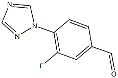 3-FLUORO-4-(1H-1,2,4-TRIAZOL-1-YL)BENZALDEHYDE Structure