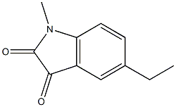 5-ETHYL-1-METHYL-1H-INDOLE-2,3-DIONE Struktur