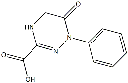 6-OXO-1-PHENYL-1,4,5,6-TETRAHYDRO-1,2,4-TRIAZINE-3-CARBOXYLIC ACID 结构式