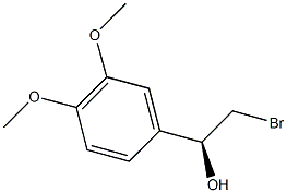 (1S)-2-BROMO-1-(3,4-DIMETHOXYPHENYL)ETHANOL,,结构式