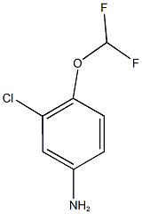 3-CHLORO-4-(DIFLUOROMETHOXY)ANILINE Structure