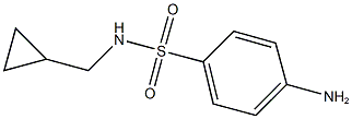 4-AMINO-N-(CYCLOPROPYLMETHYL)BENZENESULFONAMIDE Structure