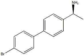 (1S)-1-(4''-BROMO-1,1''-BIPHENYL-4-YL)ETHANAMINE 化学構造式