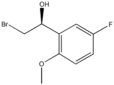 (1S)-2-BROMO-1-(5-FLUORO-2-METHOXYPHENYL)ETHANOL 化学構造式