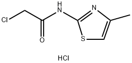 2-CHLORO-N-(4-METHYL-1,3-THIAZOL-2-YL)ACETAMIDE HYDROCHLORIDE 结构式