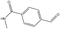 4-(メチルカルバモイル)ベンズアルデヒド 化学構造式