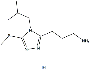 3-[4-isobutyl-5-(methylthio)-4H-1,2,4-triazol-3-yl]propan-1-amine hydroiodide 结构式