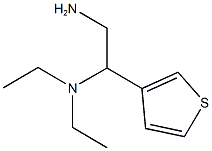 N-(2-amino-1-thien-3-ylethyl)-N,N-diethylamine Structure