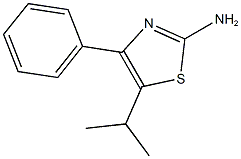 5-isopropyl-4-phenyl-1,3-thiazol-2-amine 结构式