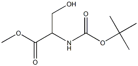 methyl 2-[(tert-butoxycarbonyl)amino]-3-hydroxypropanoate Structure