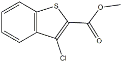 methyl 3-chloro-1-benzothiophene-2-carboxylate,,结构式