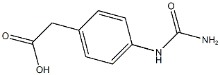 {4-[(aminocarbonyl)amino]phenyl}acetic acid Structure