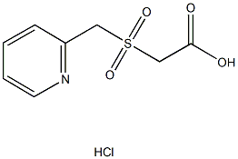 [(pyridin-2-ylmethyl)sulfonyl]acetic acid hydrochloride 化学構造式