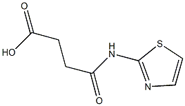 4-oxo-4-(1,3-thiazol-2-ylamino)butanoic acid 化学構造式