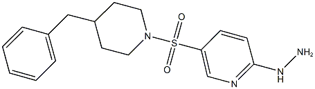 5-[(4-benzylpiperidin-1-yl)sulfonyl]-2-hydrazinopyridine Structure