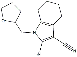 2-amino-1-(tetrahydrofuran-2-ylmethyl)-4,5,6,7-tetrahydro-1H-indole-3-carbonitrile