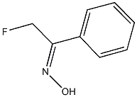 (1E)-2-fluoro-1-phenylethanone oxime 化学構造式