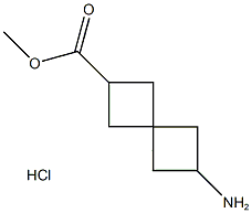 methyl 6-aminospiro[3.3]heptane-2-carboxylate hydrochloride 化学構造式