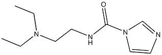 N-[2-(diethylamino)ethyl]-1H-imidazole-1-carboxamide 结构式