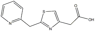 [2-(pyridin-2-ylmethyl)-1,3-thiazol-4-yl]acetic acid 结构式