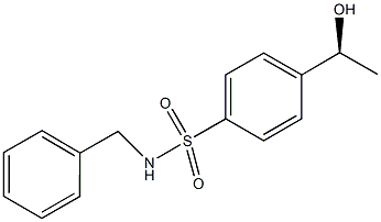 N-benzyl-4-[(1S)-1-hydroxyethyl]benzenesulfonamide Structure