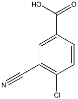 4-chloro-3-cyanobenzoic acid 结构式