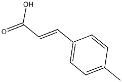 (2E)-3-(4-methylphenyl)prop-2-enoic acid 化学構造式