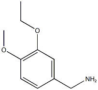 (3-ethoxy-4-methoxyphenyl)methanamine 化学構造式