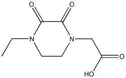 (4-ethyl-2,3-dioxopiperazin-1-yl)acetic acid,,结构式