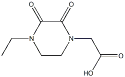 (4-ethyl-2,3-dioxopiperazin-1-yl)acetic acid 结构式