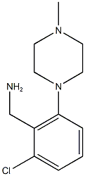 [2-chloro-6-(4-methylpiperazin-1-yl)phenyl]methanamine 结构式