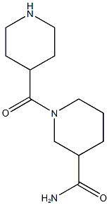 1-(piperidin-4-ylcarbonyl)piperidine-3-carboxamide 化学構造式