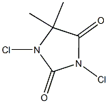1,3-dichloro-5,5-dimethylimidazolidine-2,4-dione,,结构式