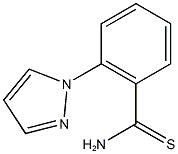 2-(1H-pyrazol-1-yl)benzene-1-carbothioamide,,结构式