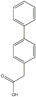 2-(4-phenylphenyl)acetic acid 结构式